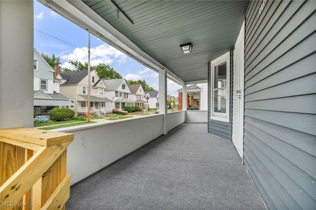 exterior space with covered porch