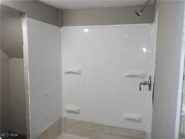 bathroom with walk in shower