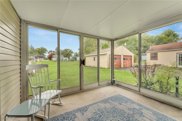 sunroom / solarium featuring a wealth of natural light