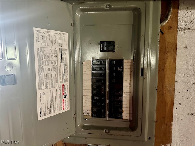 utility room with electric panel