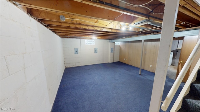 view of basement