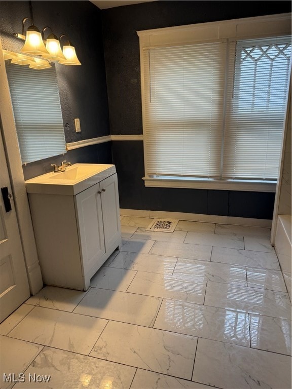 bathroom with vanity