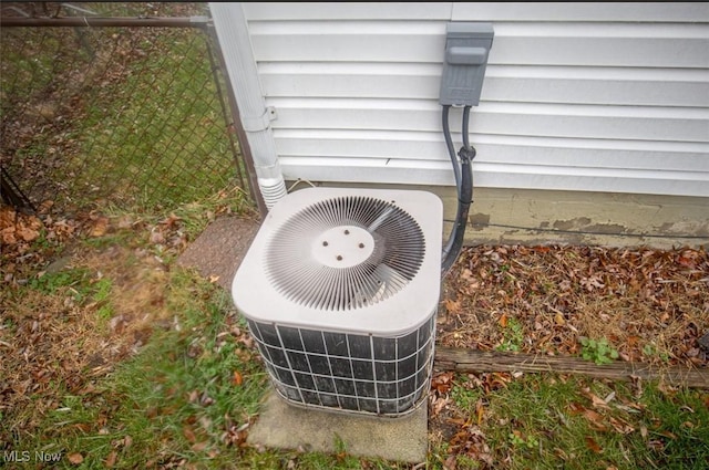 exterior details featuring central AC unit