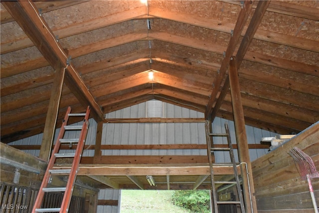 view of attic