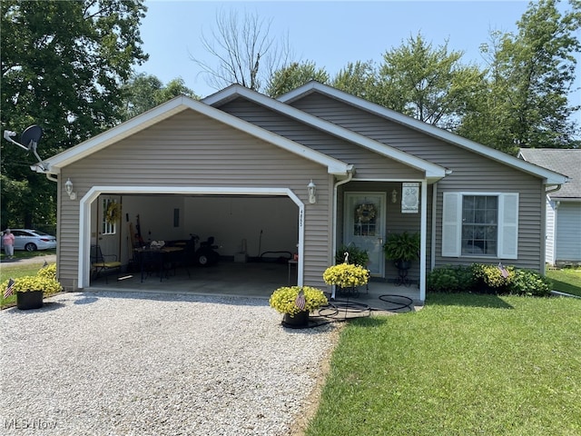 4865 Kathryn Dr, Geneva, OH 44041 - single story home with a front yard and a garage
