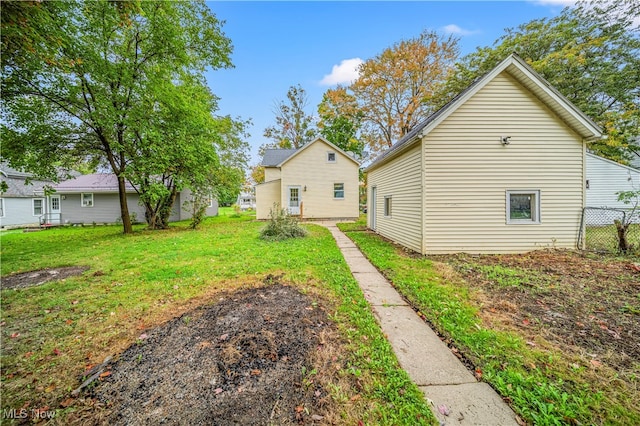 exterior space with a lawn