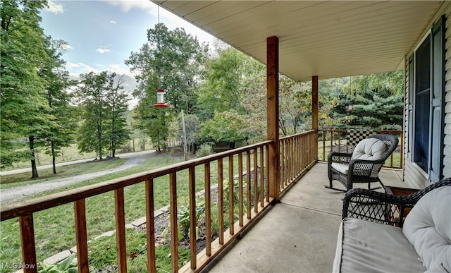 view of balcony