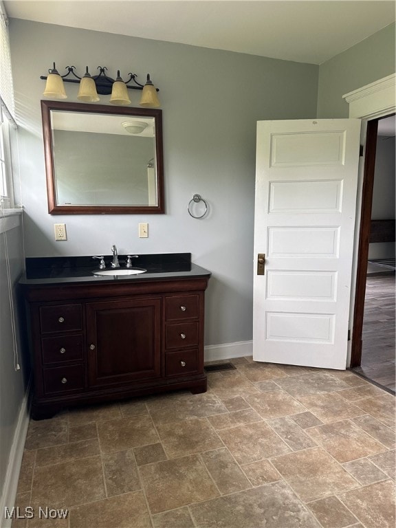 bathroom with vanity