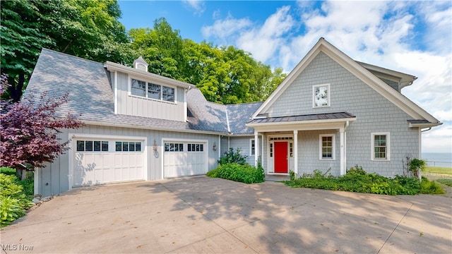 view of front of house featuring a garage