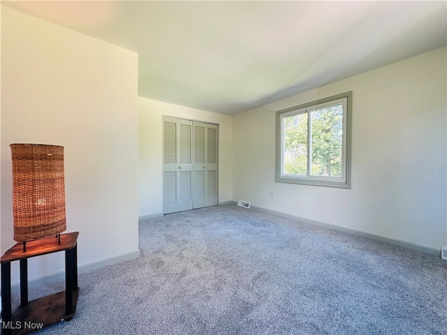 view of carpeted empty room