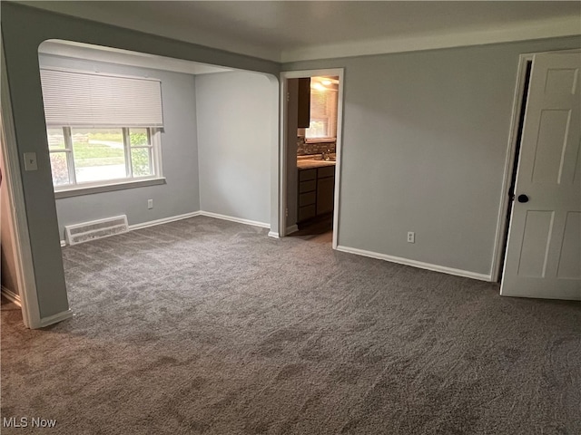 view of carpeted empty room