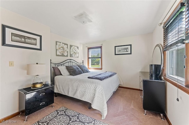 bedroom with carpet flooring