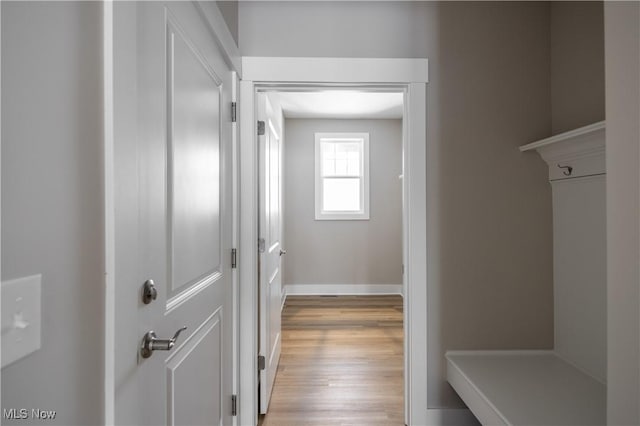 interior space featuring light hardwood / wood-style flooring