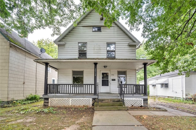 bungalow featuring a porch