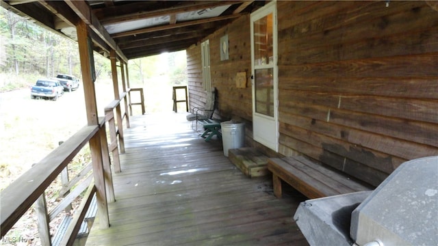 view of dock area