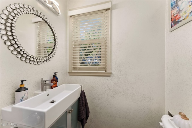 bathroom with sink and toilet