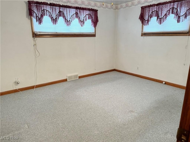 view of carpeted empty room