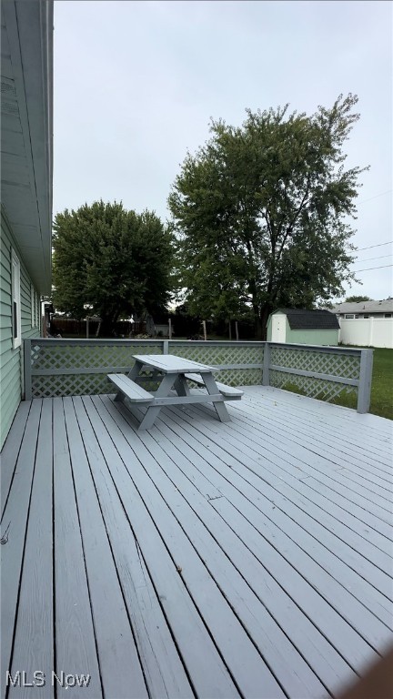 view of wooden terrace