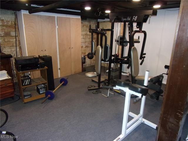 view of exercise room