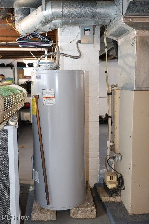 utilities featuring gas water heater