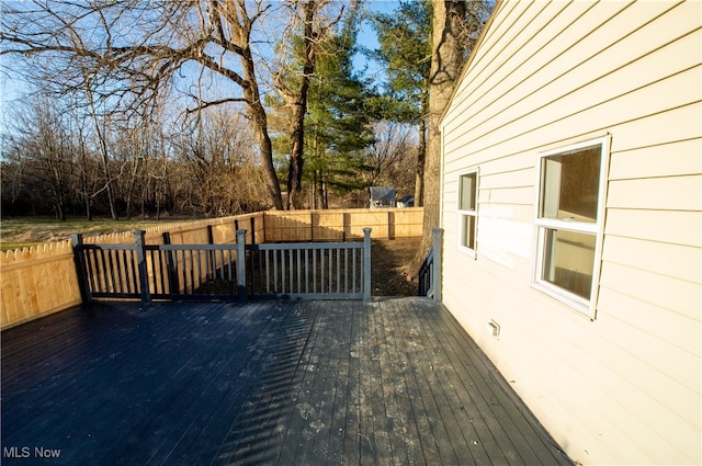 view of wooden terrace