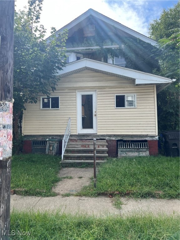 view of front of home