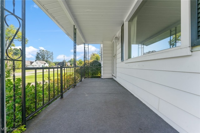 view of balcony