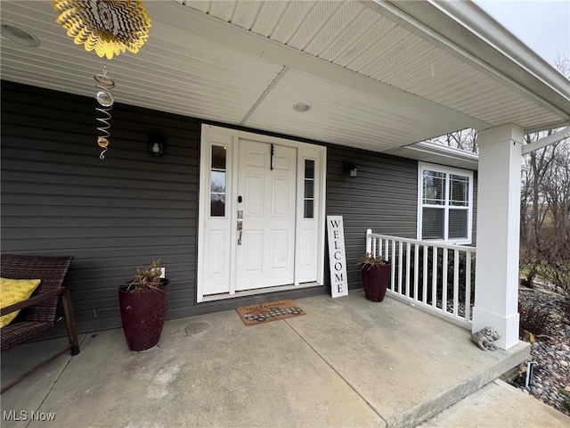 view of entrance to property