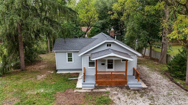 view of front of property featuring a deck