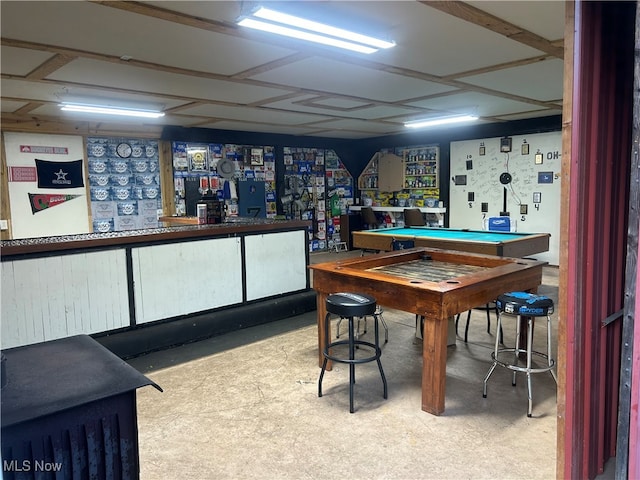 bar with pool table