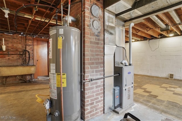 utilities with gas water heater