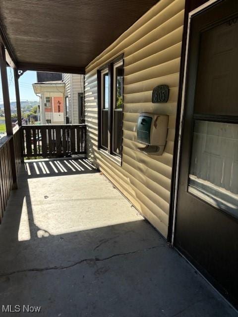 805 Quarry St, Marietta, OH 45750 - view of patio with a balcony