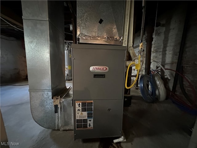 utilities featuring gas water heater