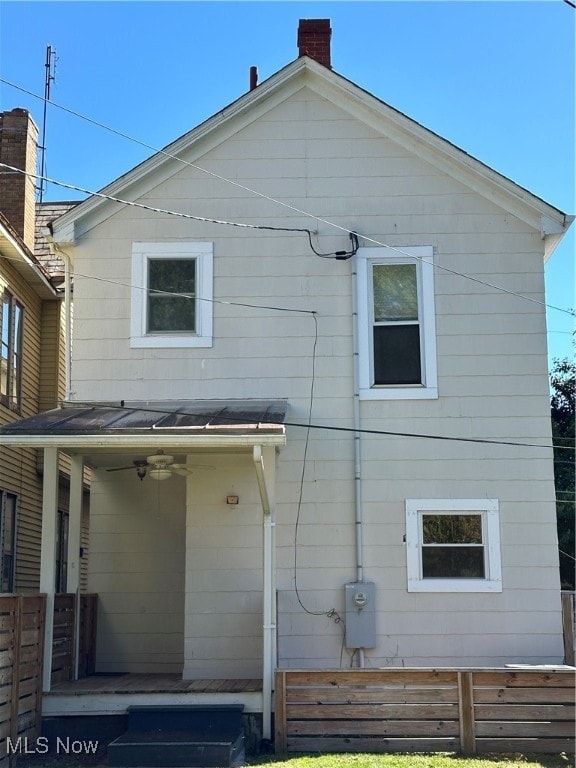 view of rear view of property