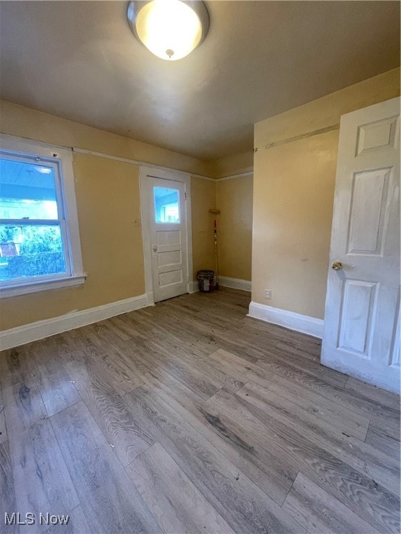 foyer featuring light hardwood / wood-style flooring