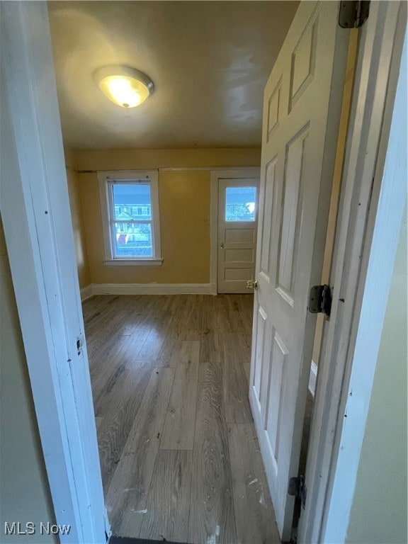 interior space featuring light hardwood / wood-style floors