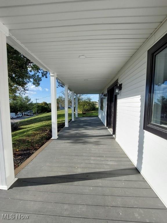 139 Patterson Rd, Weirton, WV 26062 - wooden deck with covered porch