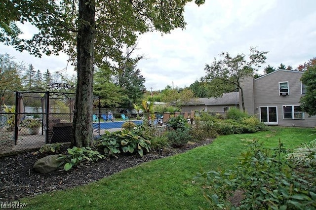 view of yard featuring a gazebo