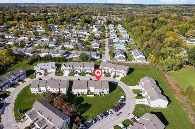 birds eye view of property