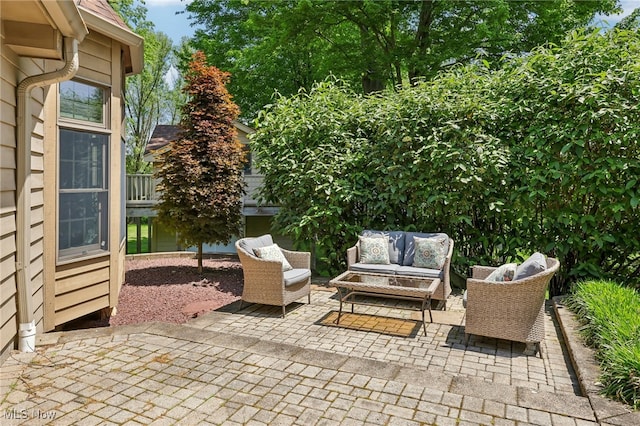 view of patio / terrace featuring outdoor lounge area