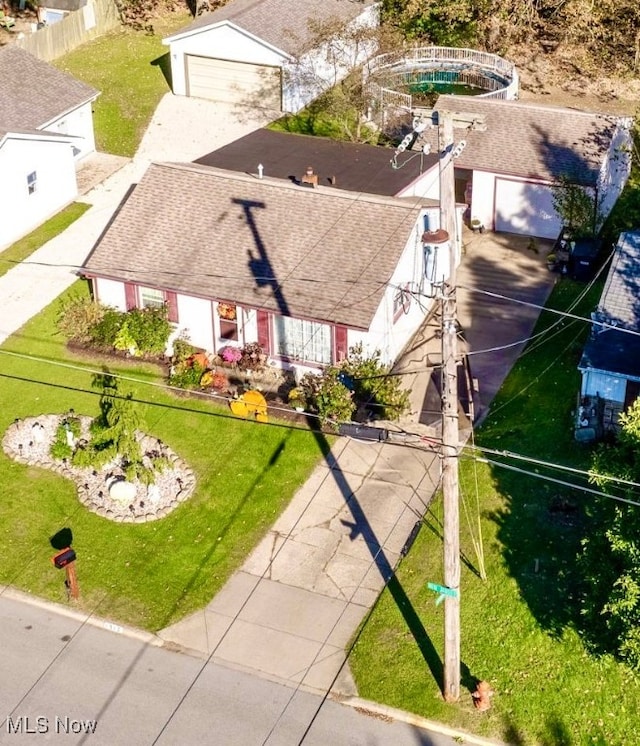 birds eye view of property