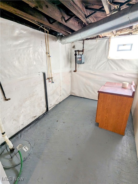 view of basement