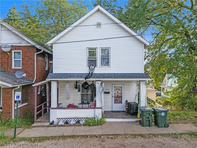 bungalow-style home featuring a porch