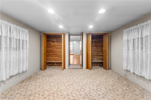 unfurnished bedroom featuring a closet and carpet