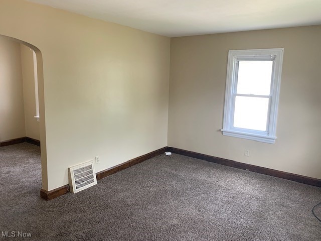 view of carpeted empty room