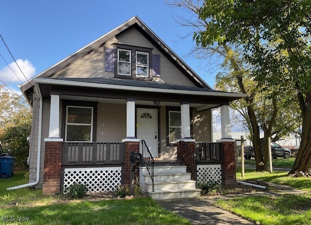 bungalow with covered porch