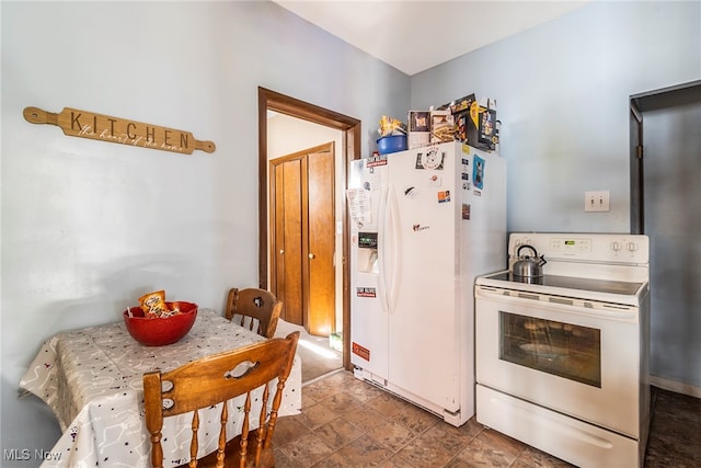 kitchen with white appliances