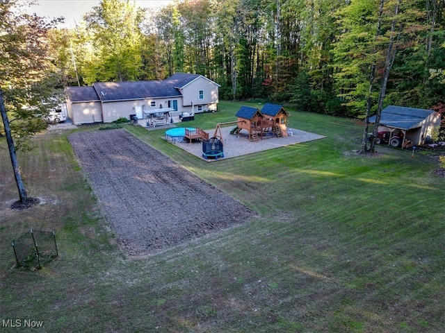 birds eye view of property