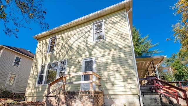 view of rear view of property