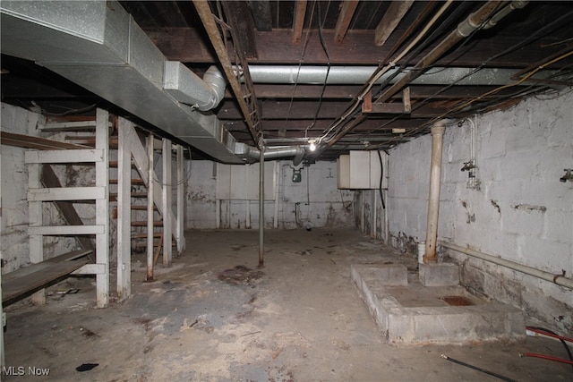 view of basement